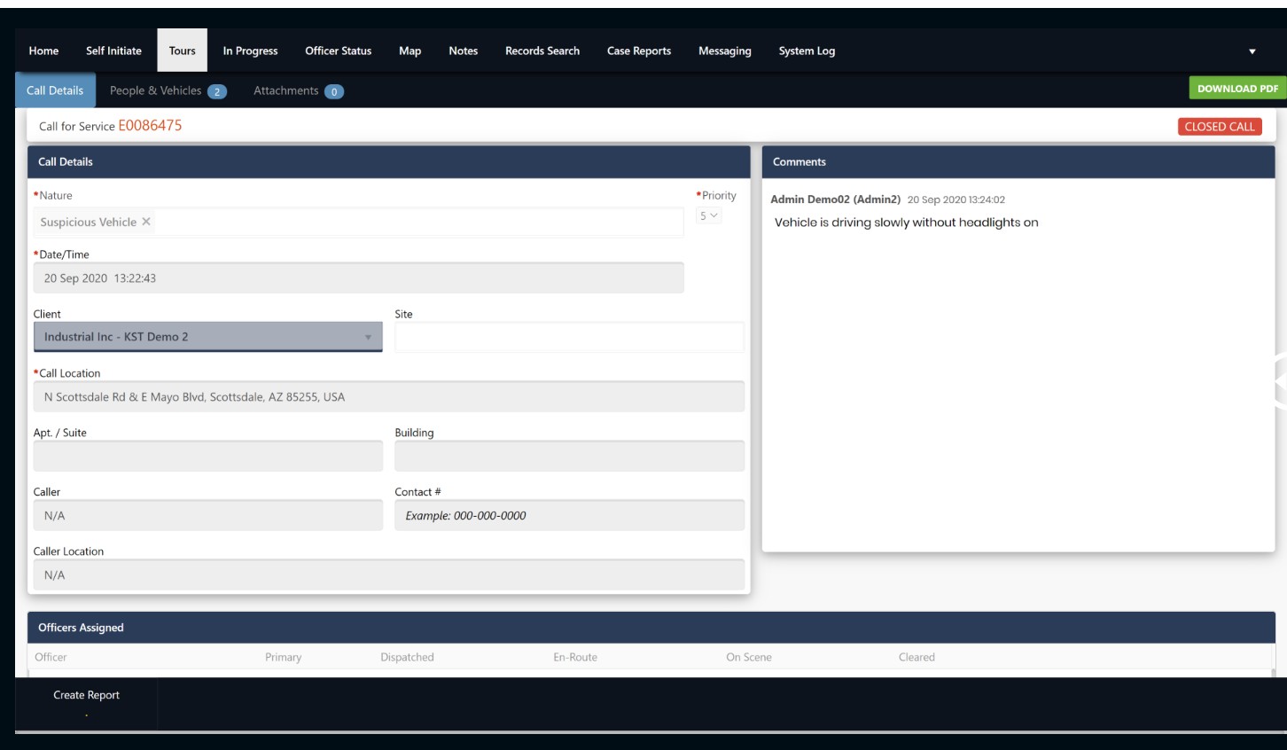 Orna Dispatch and Patrol Software.