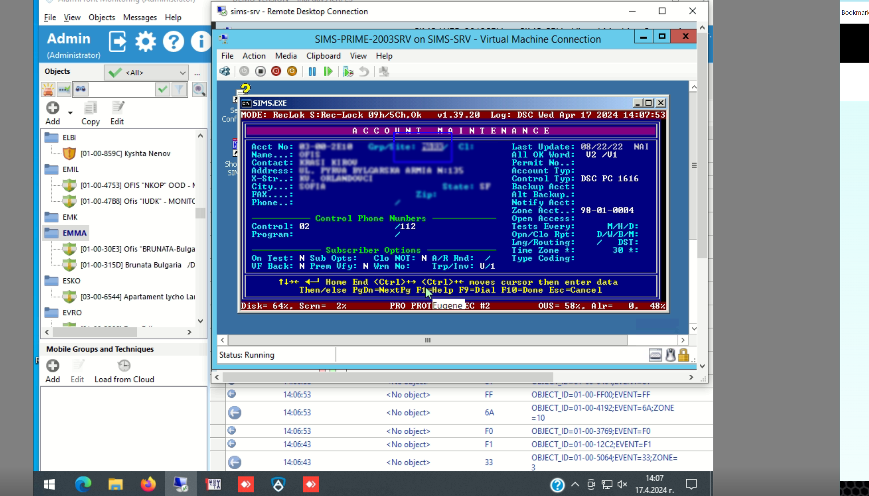 Migrating from SIMS II to AlarmFront. Migrating from SIMS II to AlarmFront.
