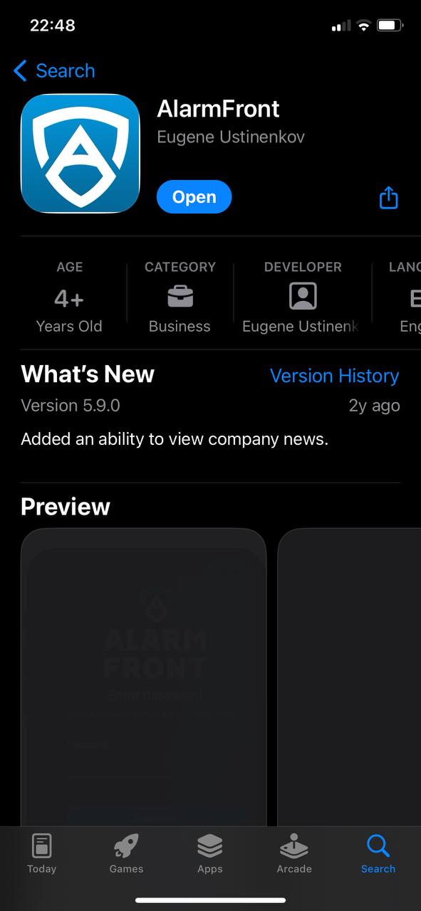 AlarmFront google play app. AlarmFront google play app.